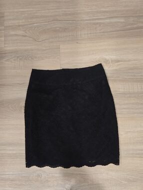 Banana Republic Black Lace Pencil Skirt